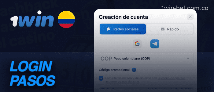 Instrucciones paso a paso para acceder a su cuenta 1win